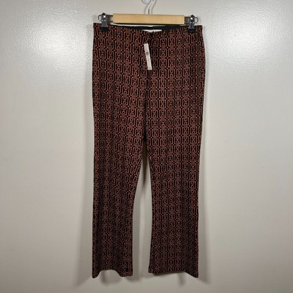 Dolan Anthropologie Pants Size XS Black Orange Retro Mod Work Office Pull On